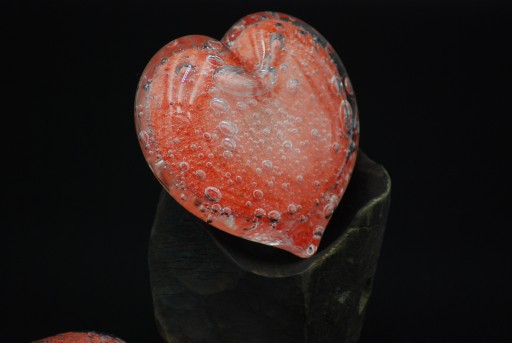 Srdce- červená bublinatá
