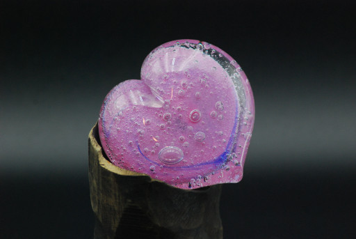 Srdce- růžová bublina
